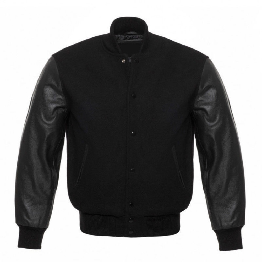 Genuine Leather Varsity Letterman Baseball jacket - Picture 2 of 4